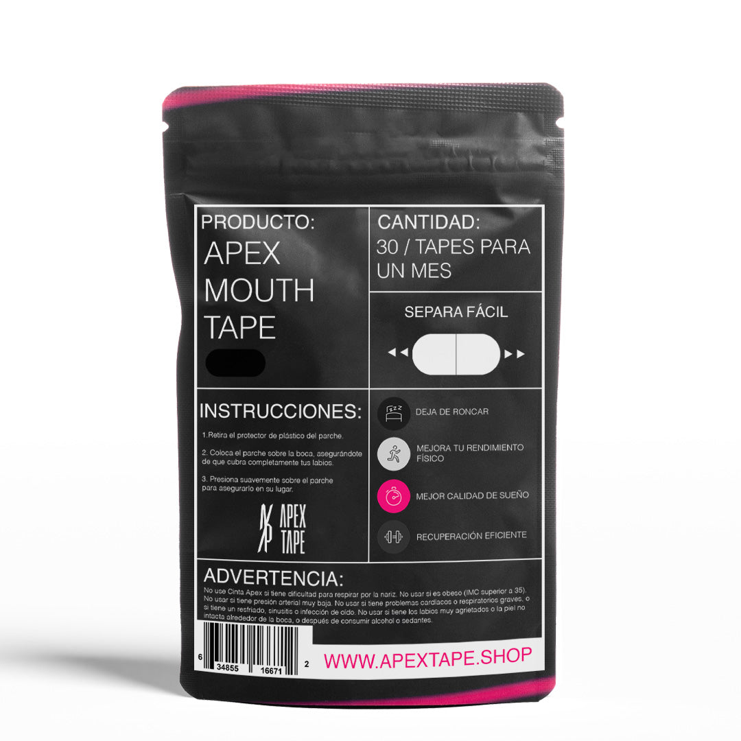 Apex Mouth Tape 30 Tiras Bucales