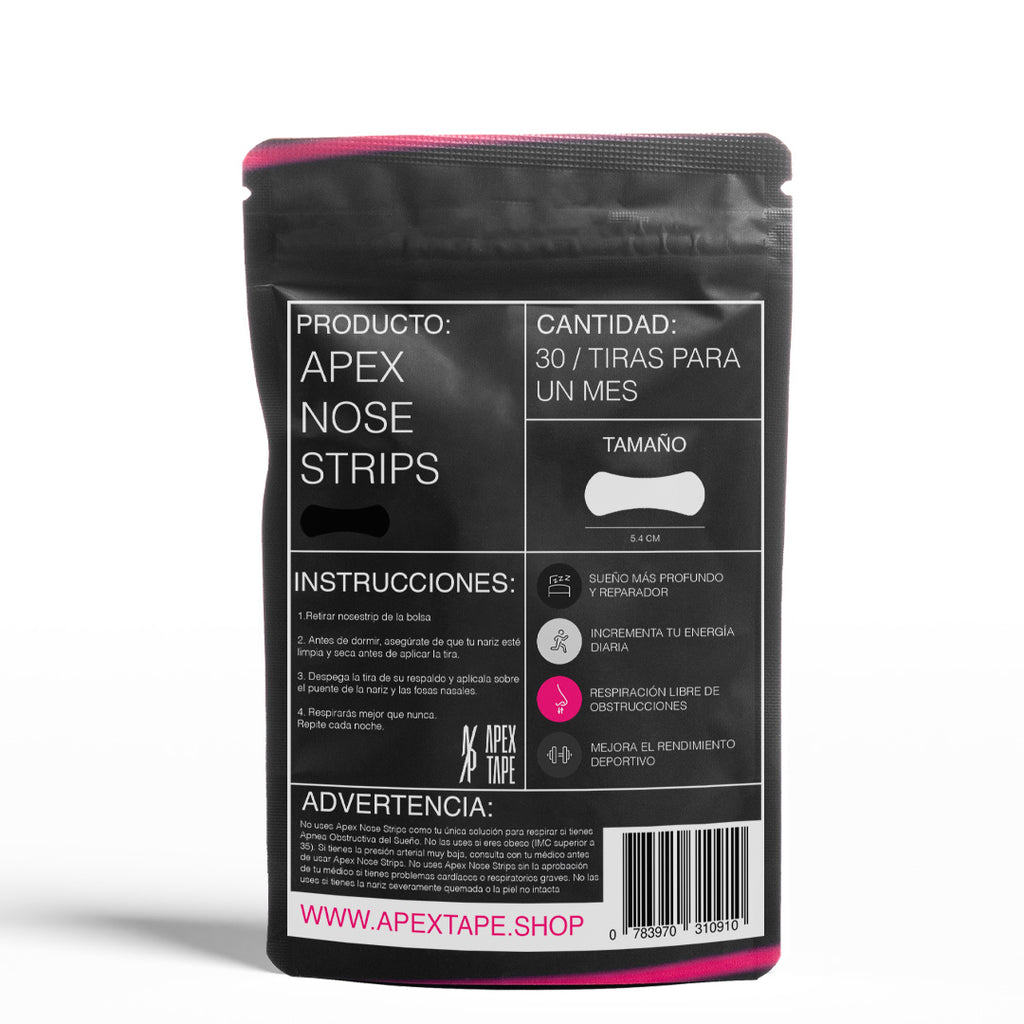 Apex Nose Strips 30 Tiras Nasales