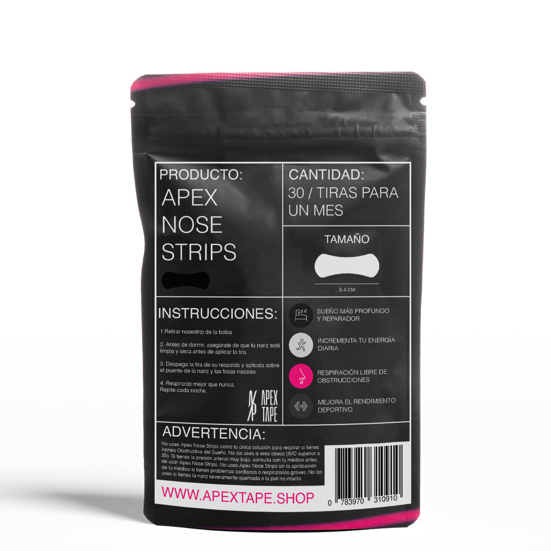 Apex Nose Strips 30 Tiras Nasales
